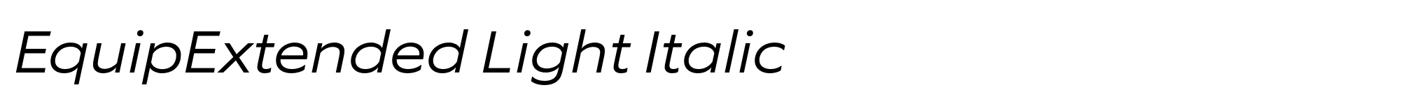 EquipExtended Light Italic image